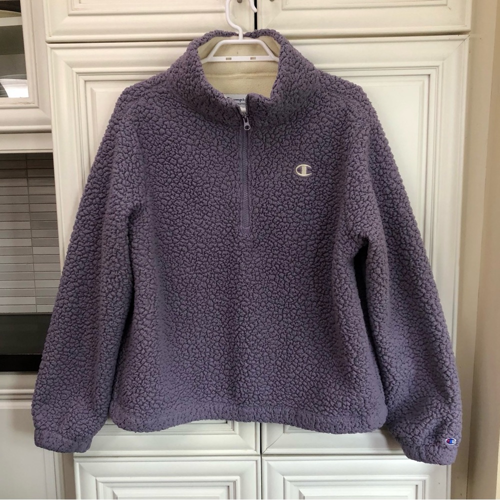 Champion women’s 1/4 zip fleece lined sherpa